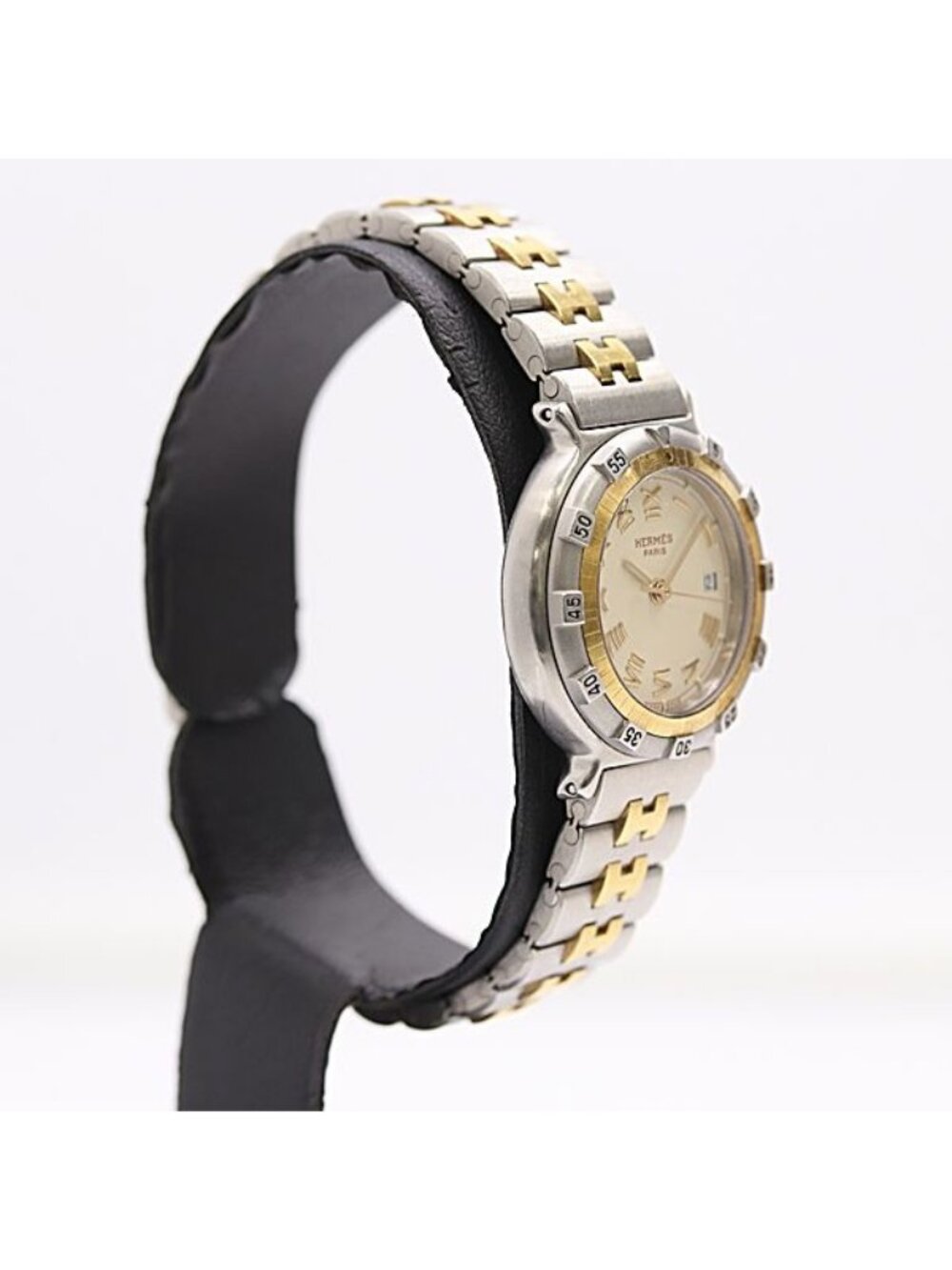 Hermes Captain Nemo SS Quartz Ivory Dial Watch - Picture 2 of 4